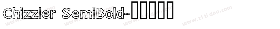 Chizzler SemiBold字体转换